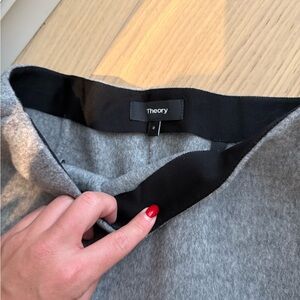 Theory Gray and Black Top